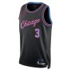Män Chicago Bulls Tröja Josh Giddey Nike 2025-26 City Edition Svart Swingman